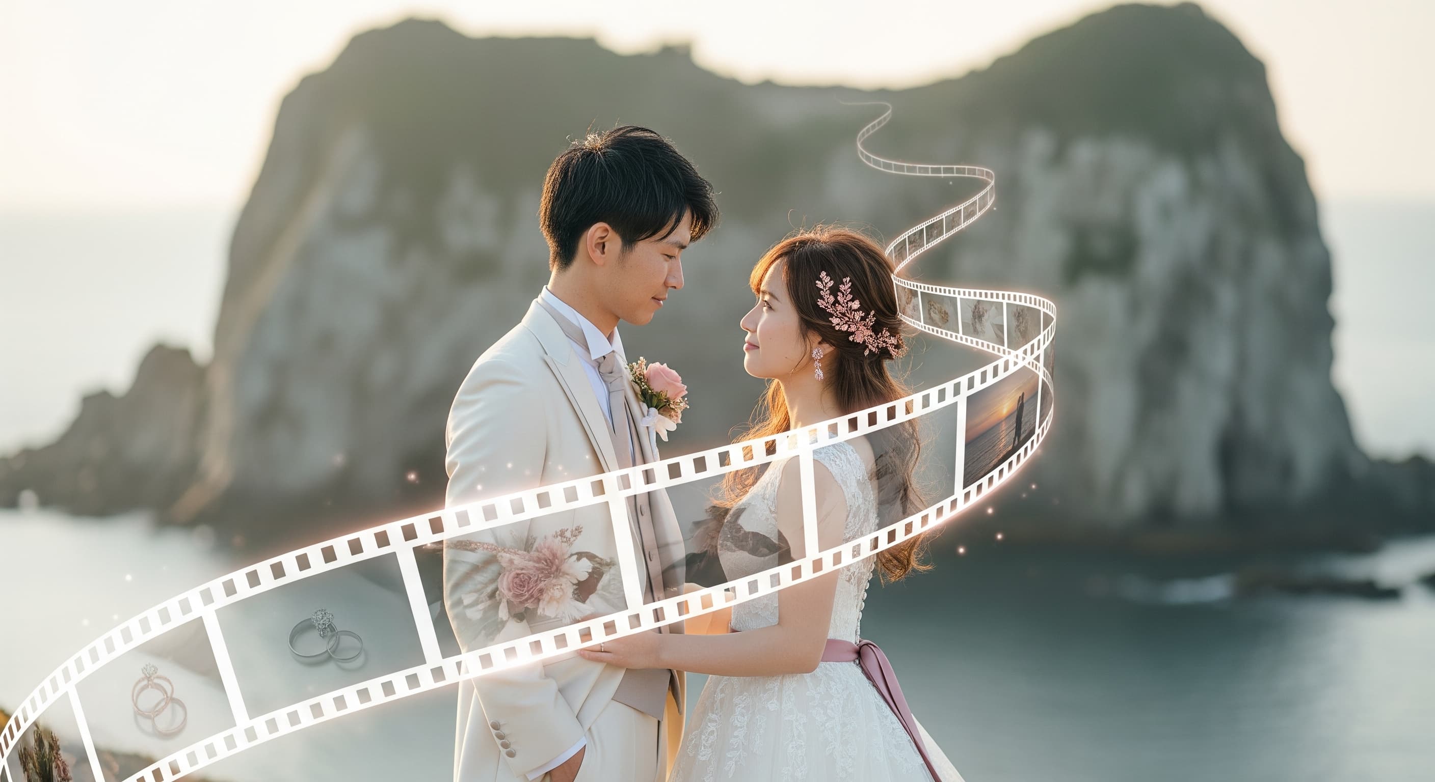 まるフィルム 結婚式ムービー 新郎新婦の特別な一日