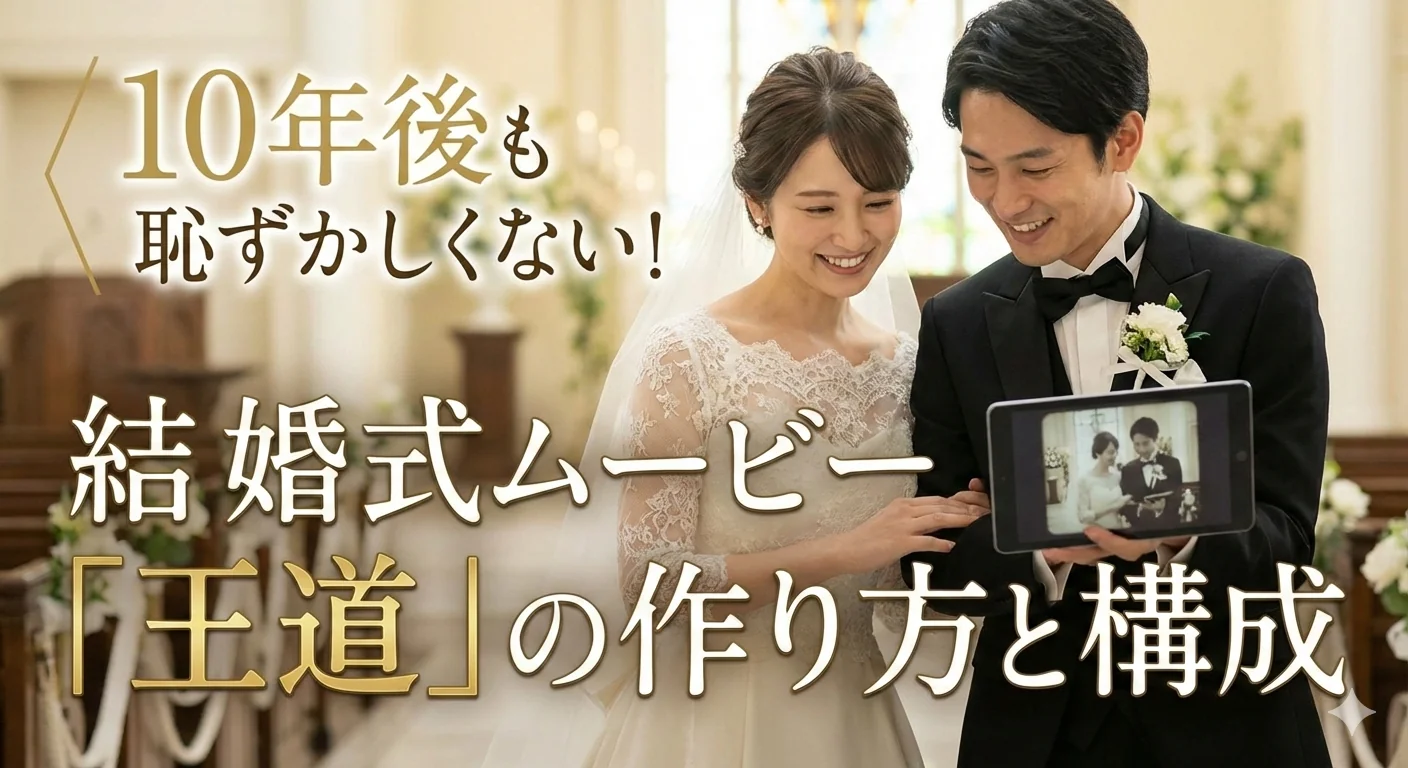10年後も恥ずかしくない!結婚式ムービー「王道」の構成と作り方