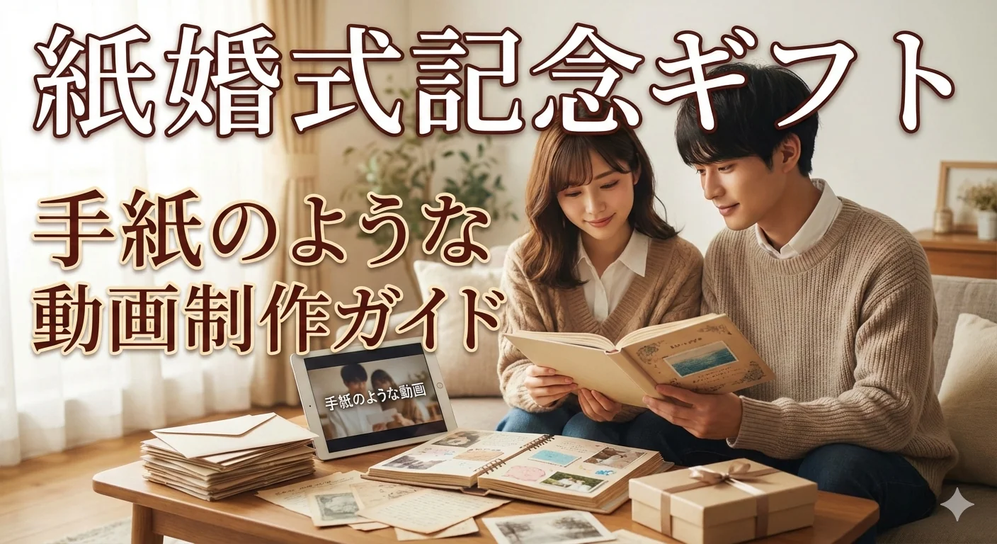 紙婚式1周年記念!「手紙」のような動画ギフト制作ガイド