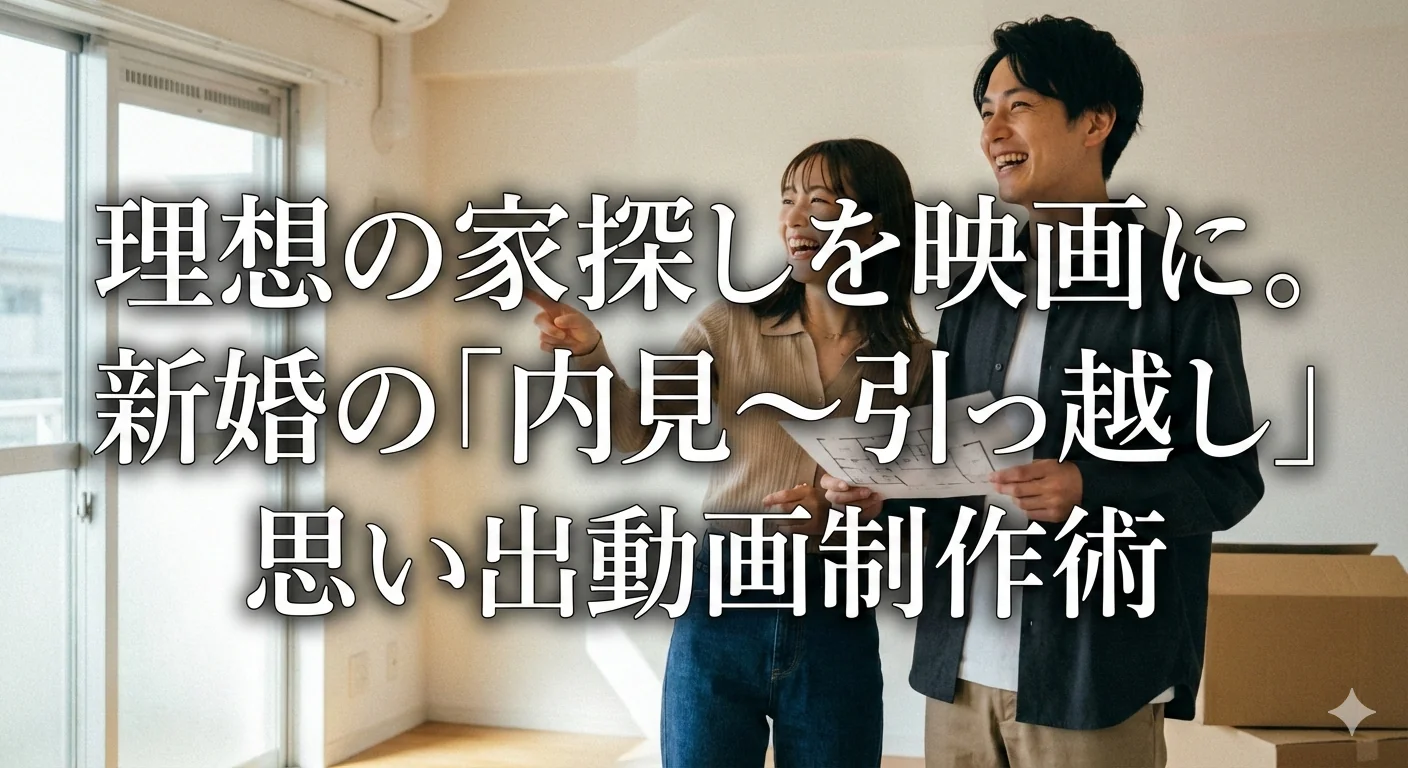 新婚の内見〜引っ越しを動画に!理想の家探しを映画にする制作術