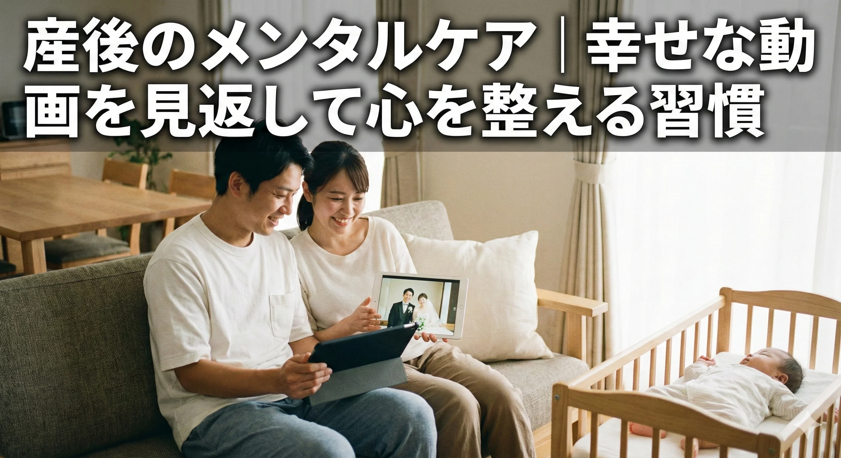 産後のメンタルケアに動画!幸せな映像を見返して心を整える習慣