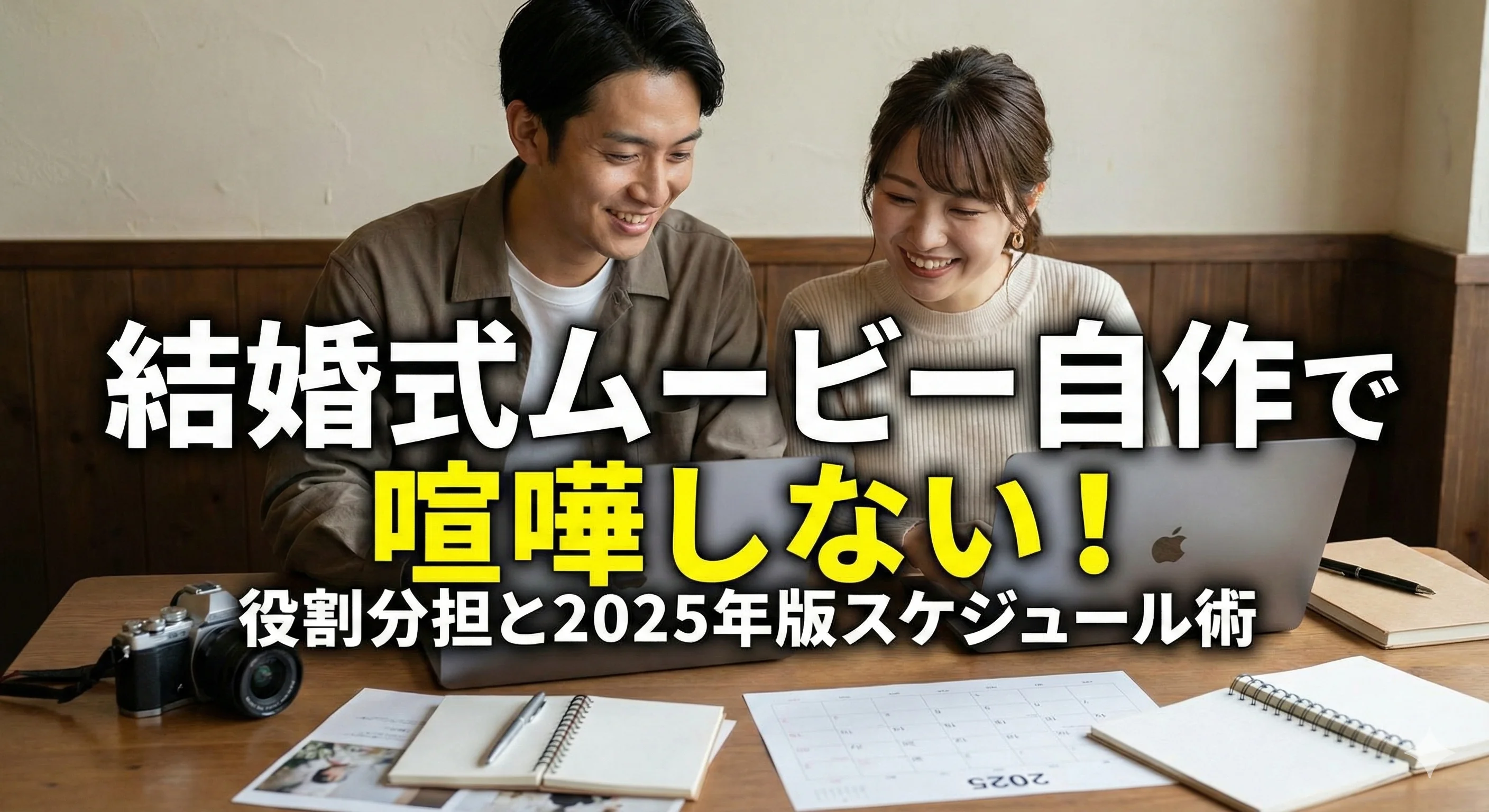 結婚式ムービー自作で喧嘩しない!役割分担とスケジュール術
