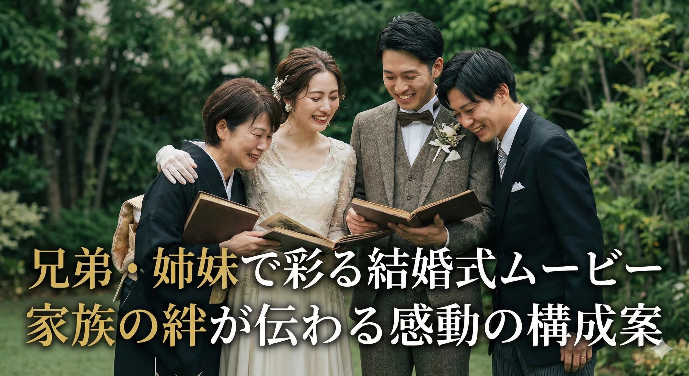 兄弟・姉妹と作る結婚式ムービー!家族の絆が伝わる構成案