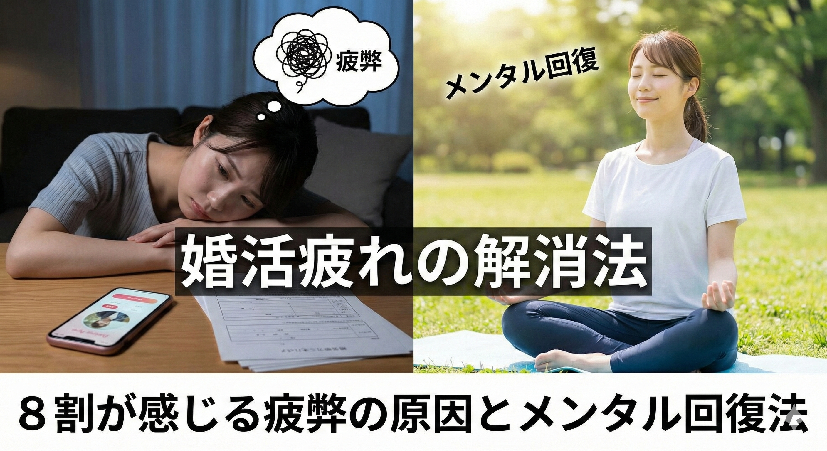 婚活疲れの解消法！8割が感じる疲弊の原因とメンタル回復法
