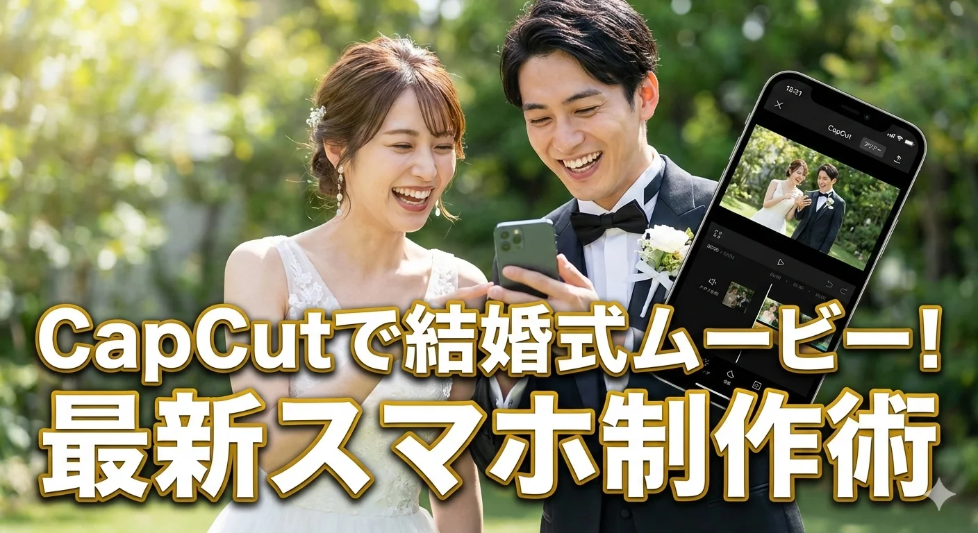 CapCutで結婚式ムービー!スマホ制作術を完全解説