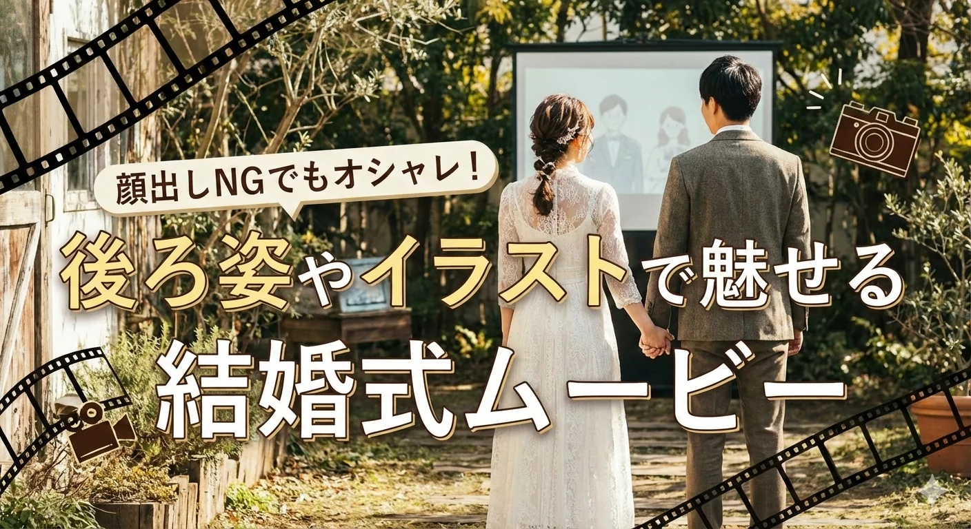 顔出しNG花嫁必見!後ろ姿&イラストで魅せるムービー術