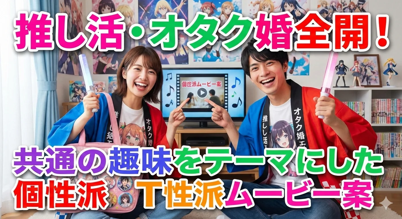 推し活・オタク婚全開!共通の趣味をテーマにした個性派ムービー案