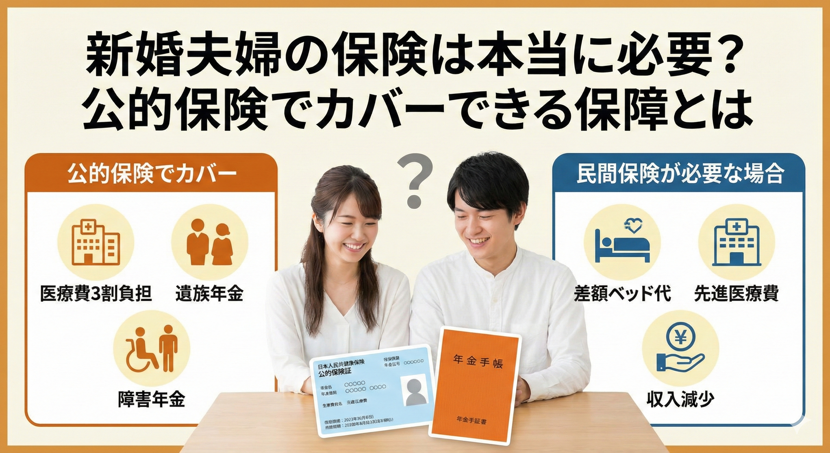 新婚夫婦の保険は本当に必要？公的保険でカバーできる保障の全て