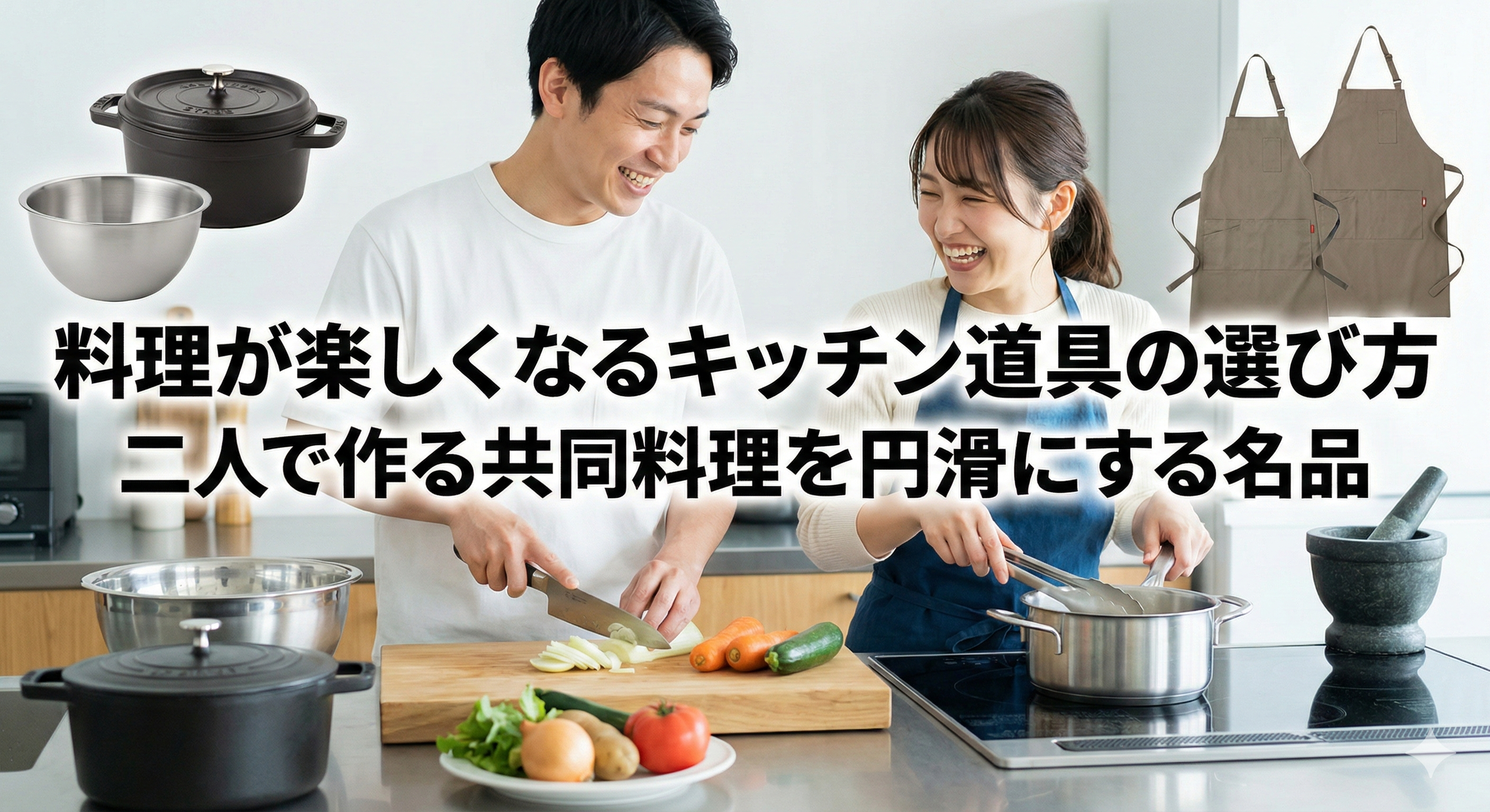 二人で作る共同料理を円滑にするキッチン道具の選び方と名品
