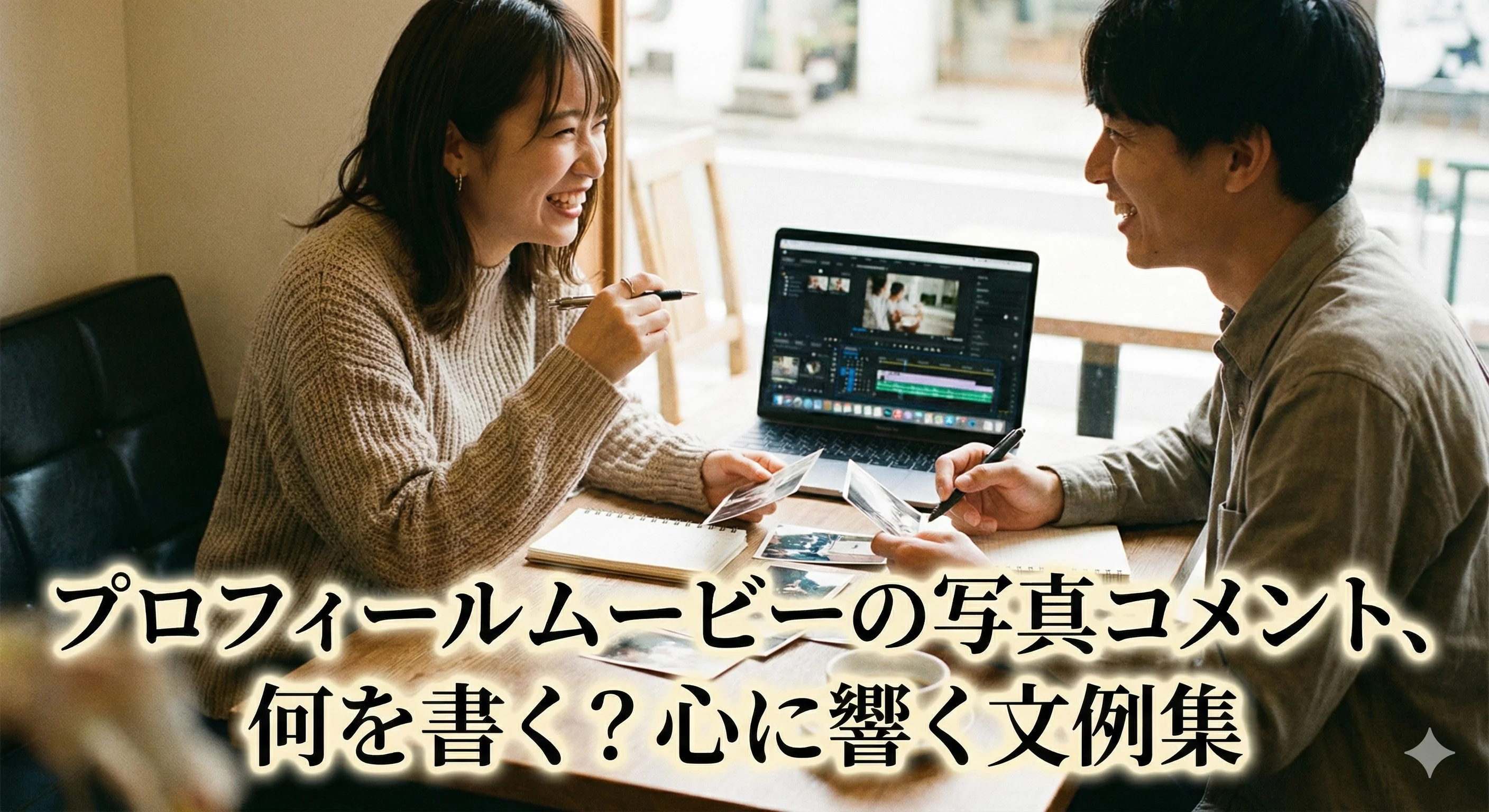 プロフィールムービーの写真コメント文例集!心に響く言葉の書き方