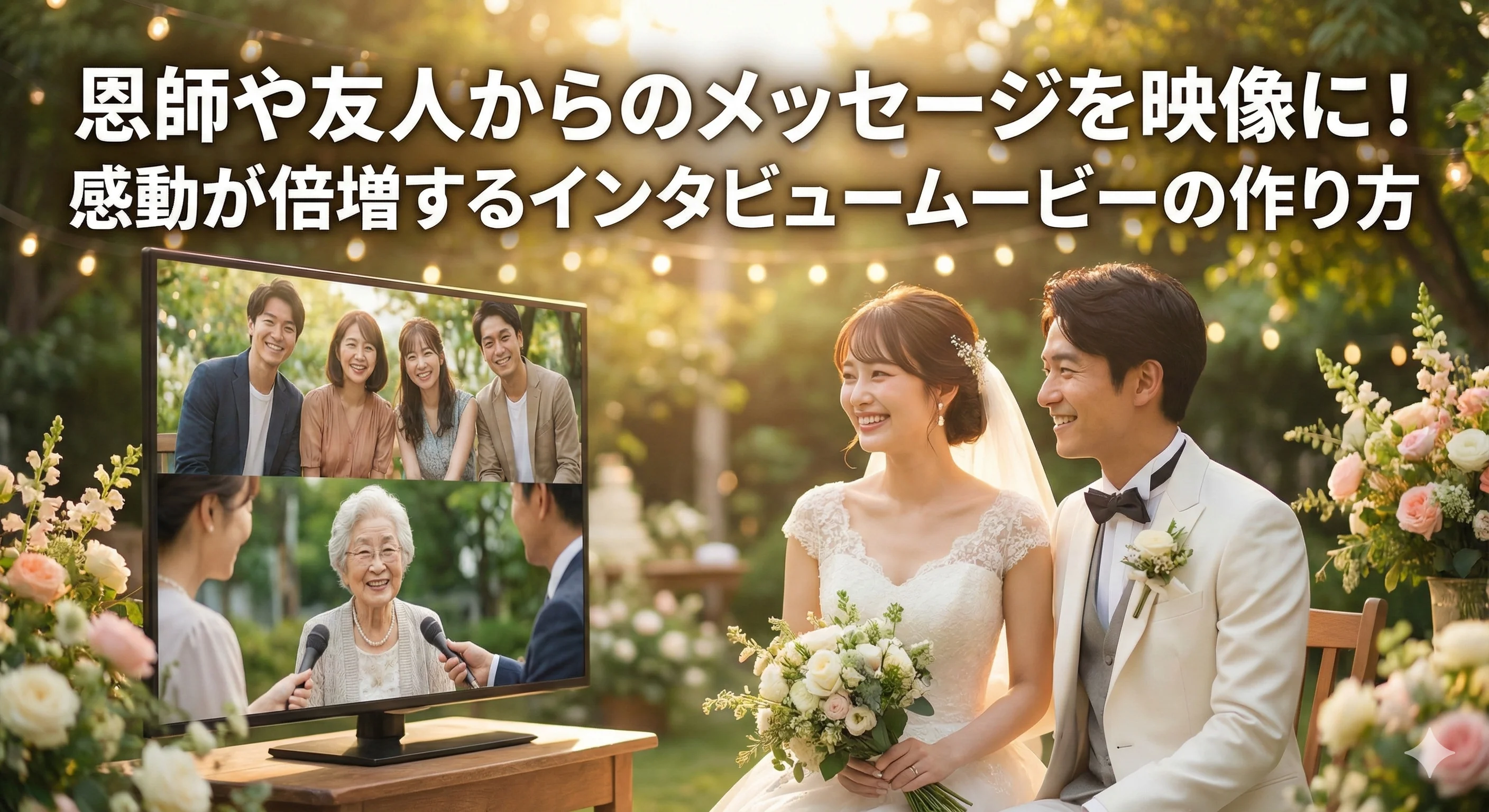 インタビュームービーで感動3倍!恩師・友人メッセージの撮り方