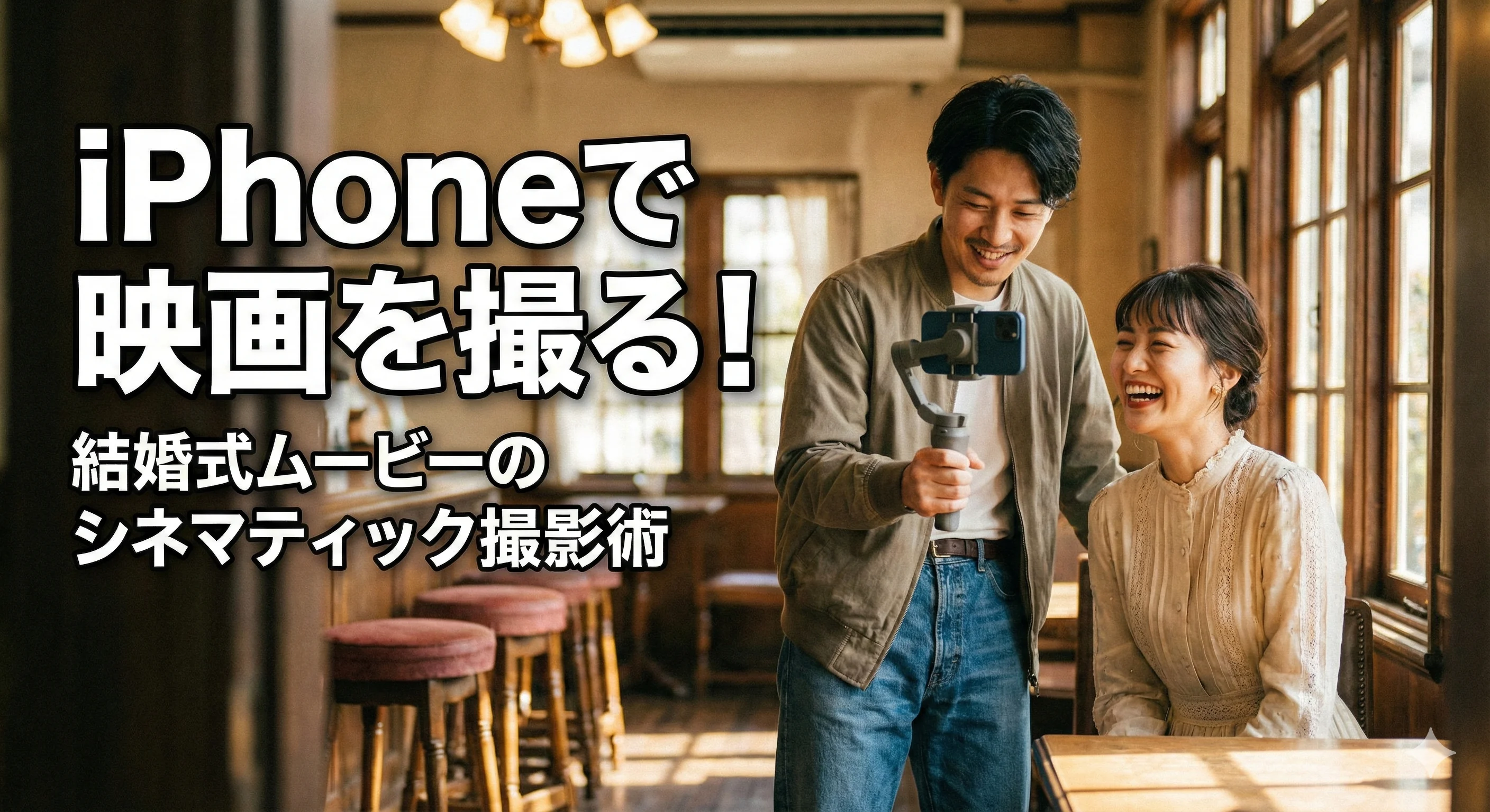 iPhoneで映画を撮る!結婚式ムービーのシネマティック撮影術